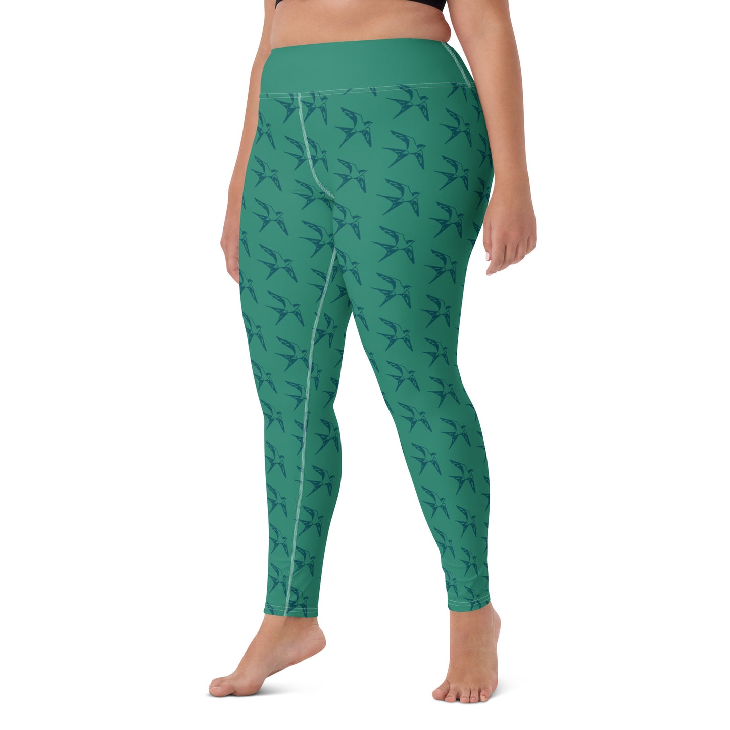 Blue Sparrow - Yoga Leggings ~ Sharon Dawn Collection