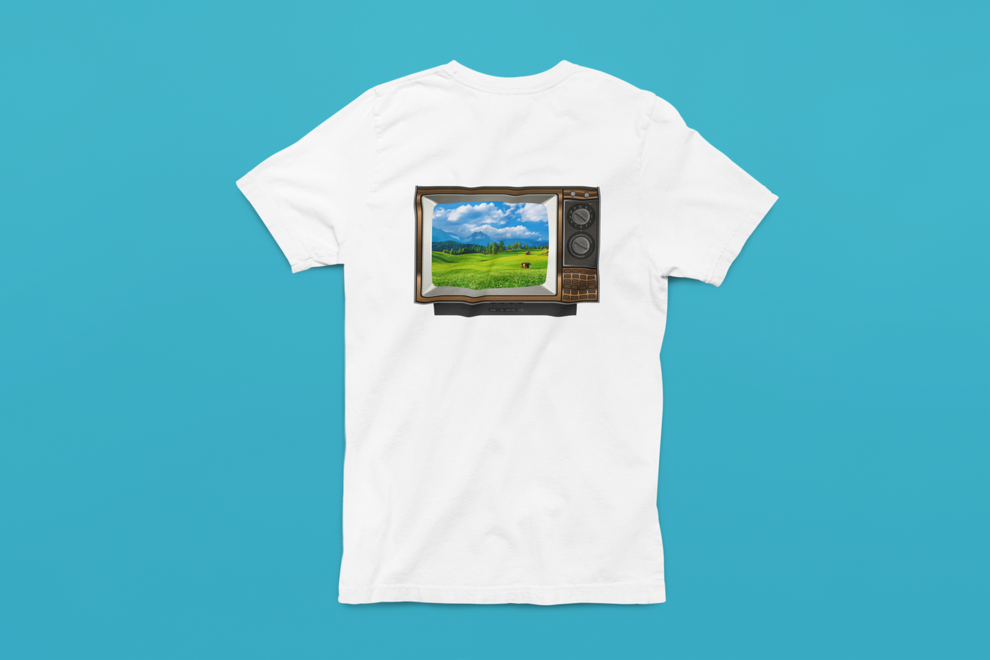 Colour TV Field Scene - Men's classic tee ~ Sharon Dawn Collection (Sale Price: $44.20 CAD)