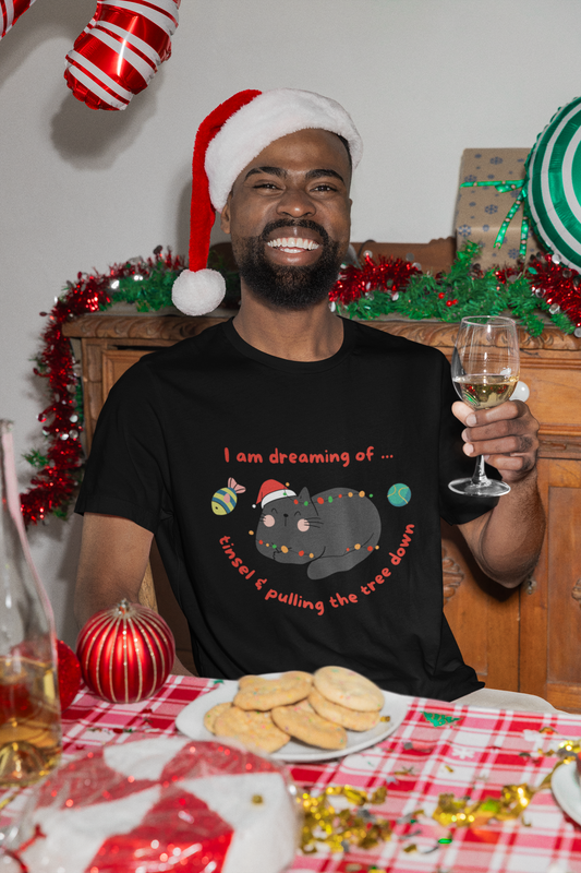 Dreaming Cat - Men's classic tee - 100% Cotton ~ Sharon Dawn Collection (Sale Price: $47.99 CAD)