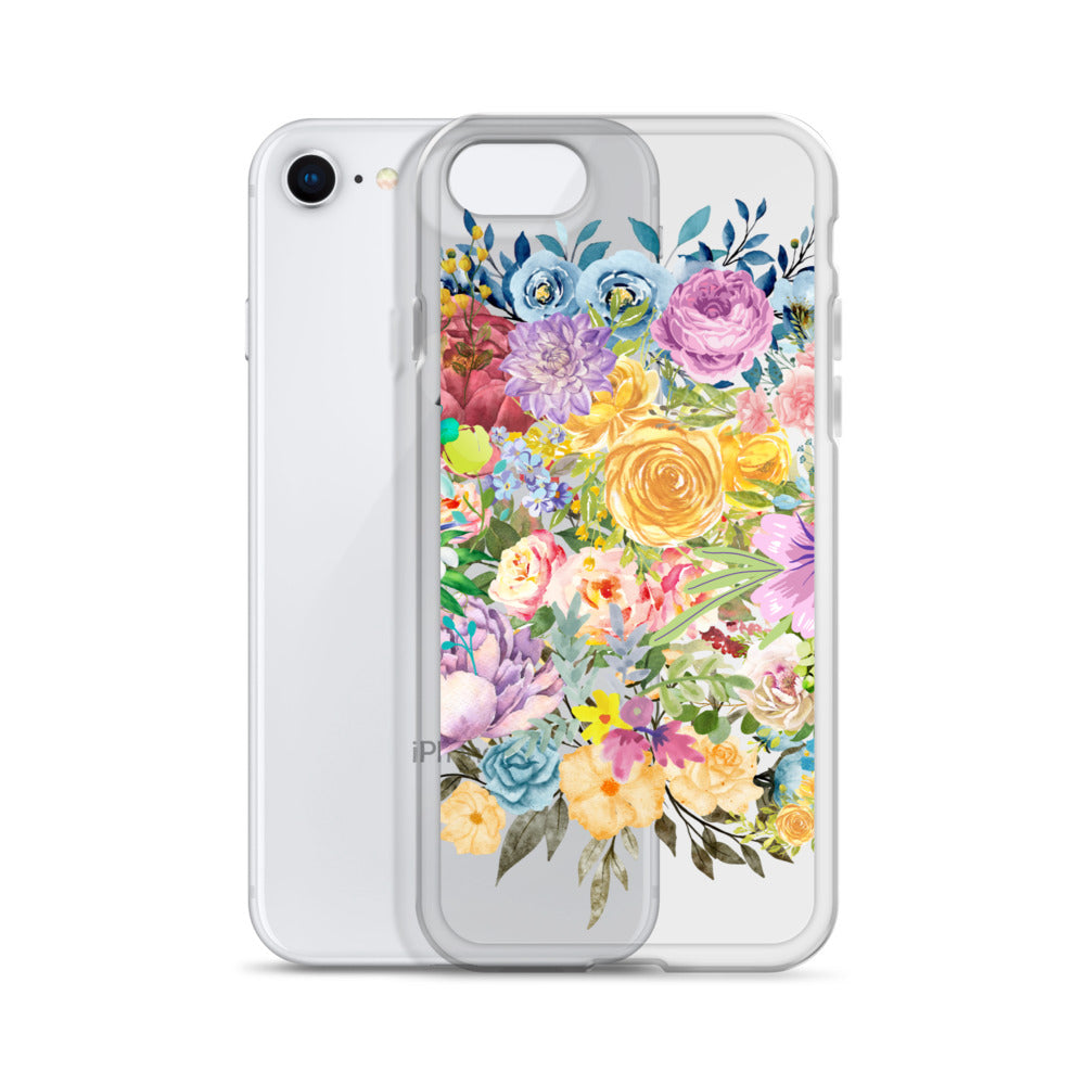 Floral Collage - Clear Case for iPhone® ~ Sharon Dawn Collection
