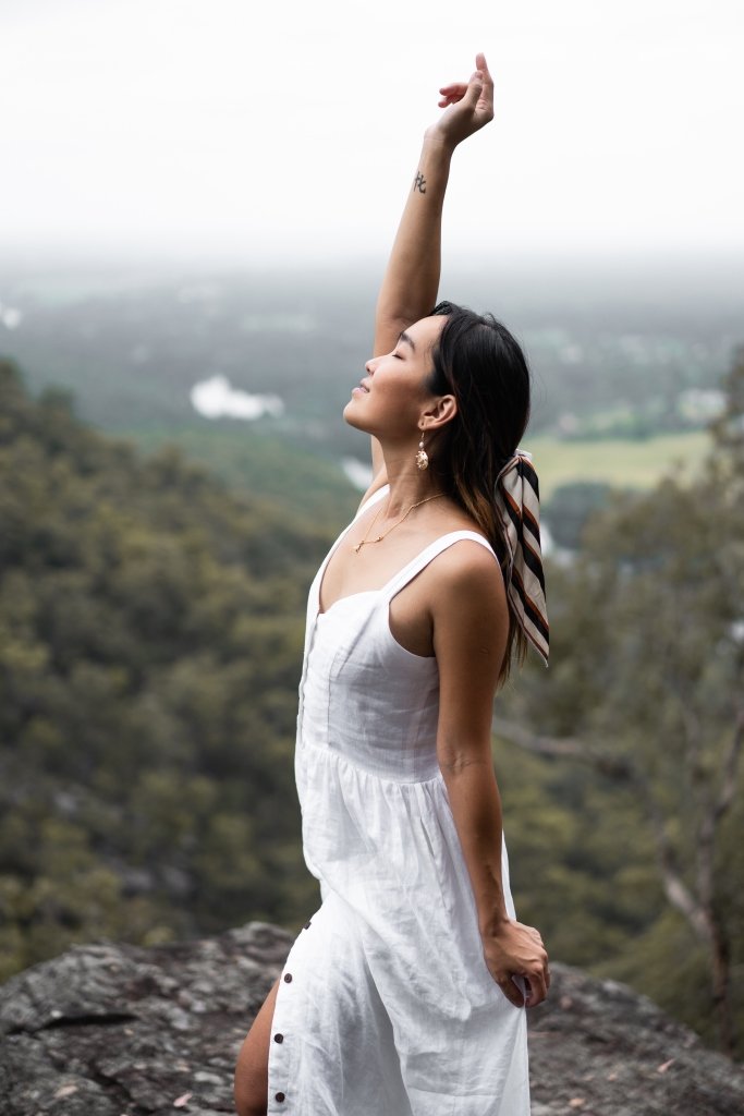 Daria Linen Dress | White - Made in Bali/Designed in Victoria, BC