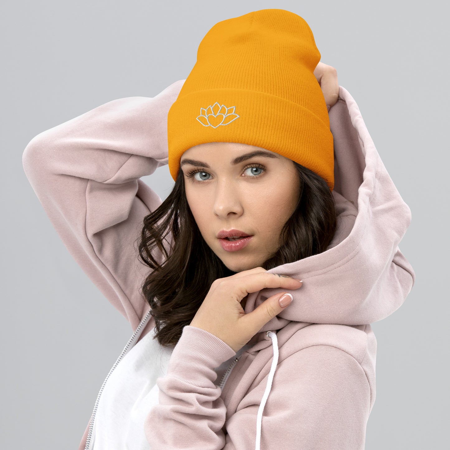 Flower Heart - Cuffed Beanie ~ Sharon Dawn Collection (Sale Price: $34.99 CAD)