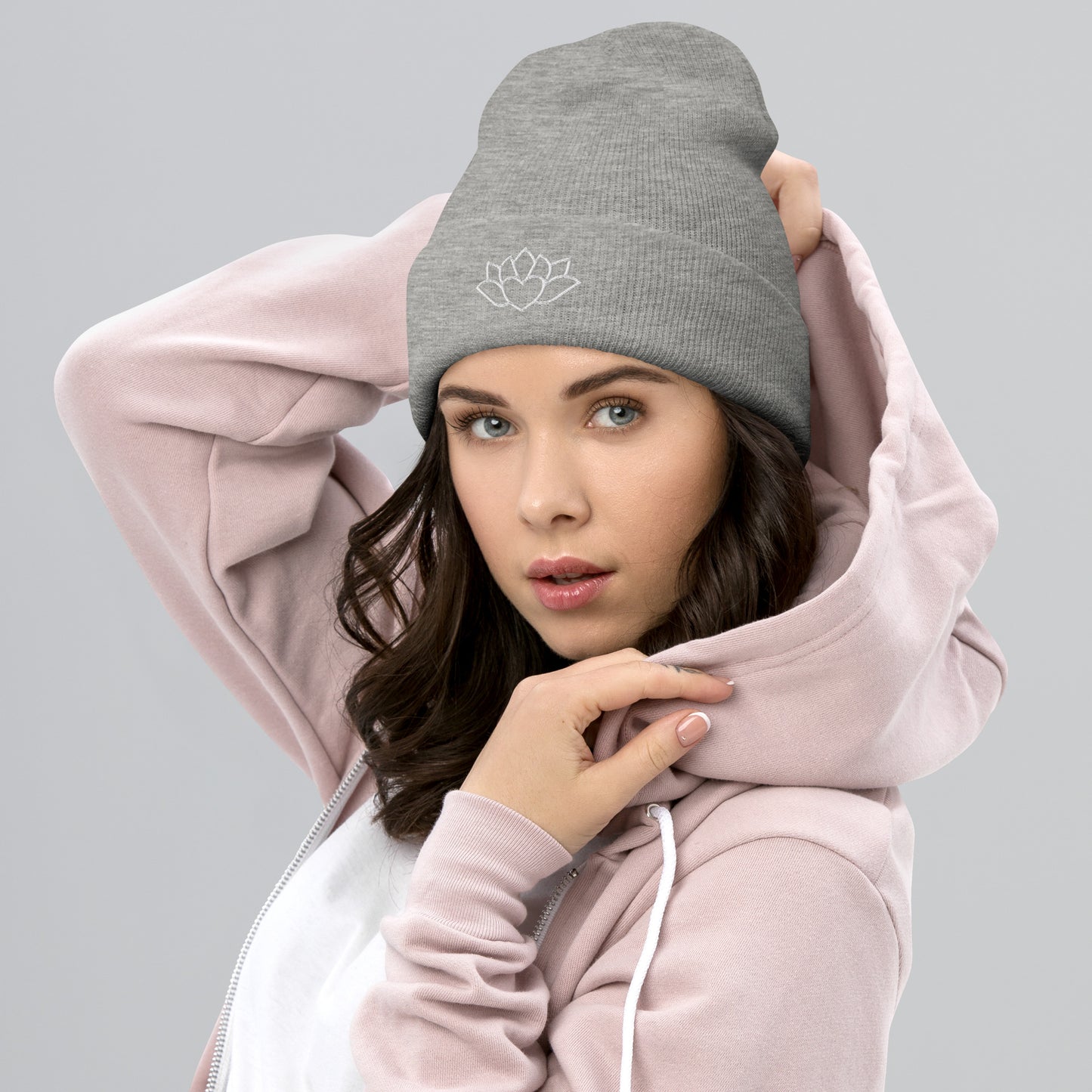 Flower Heart - Cuffed Beanie ~ Sharon Dawn Collection (Sale Price: $34.99 CAD)