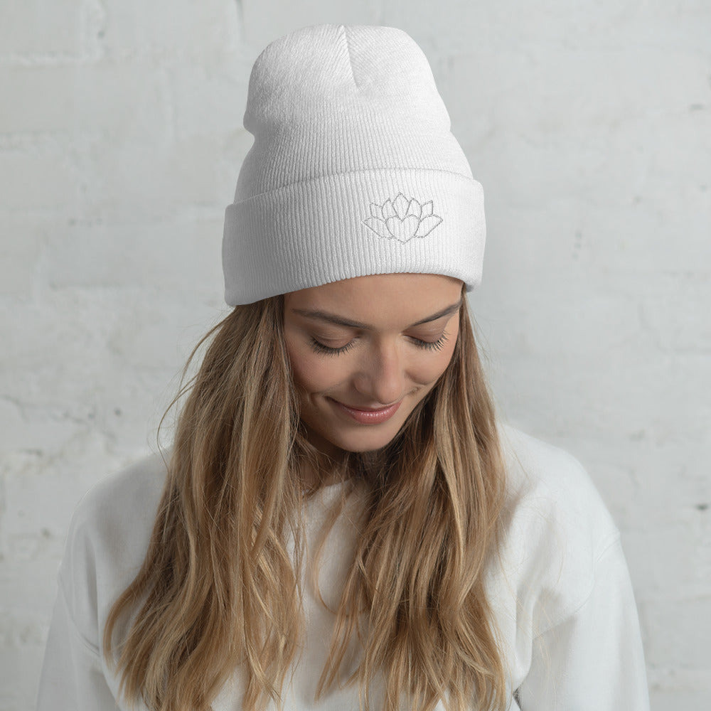 Flower Heart - Cuffed Beanie ~ Sharon Dawn Collection (Sale Price: $34.99 CAD)