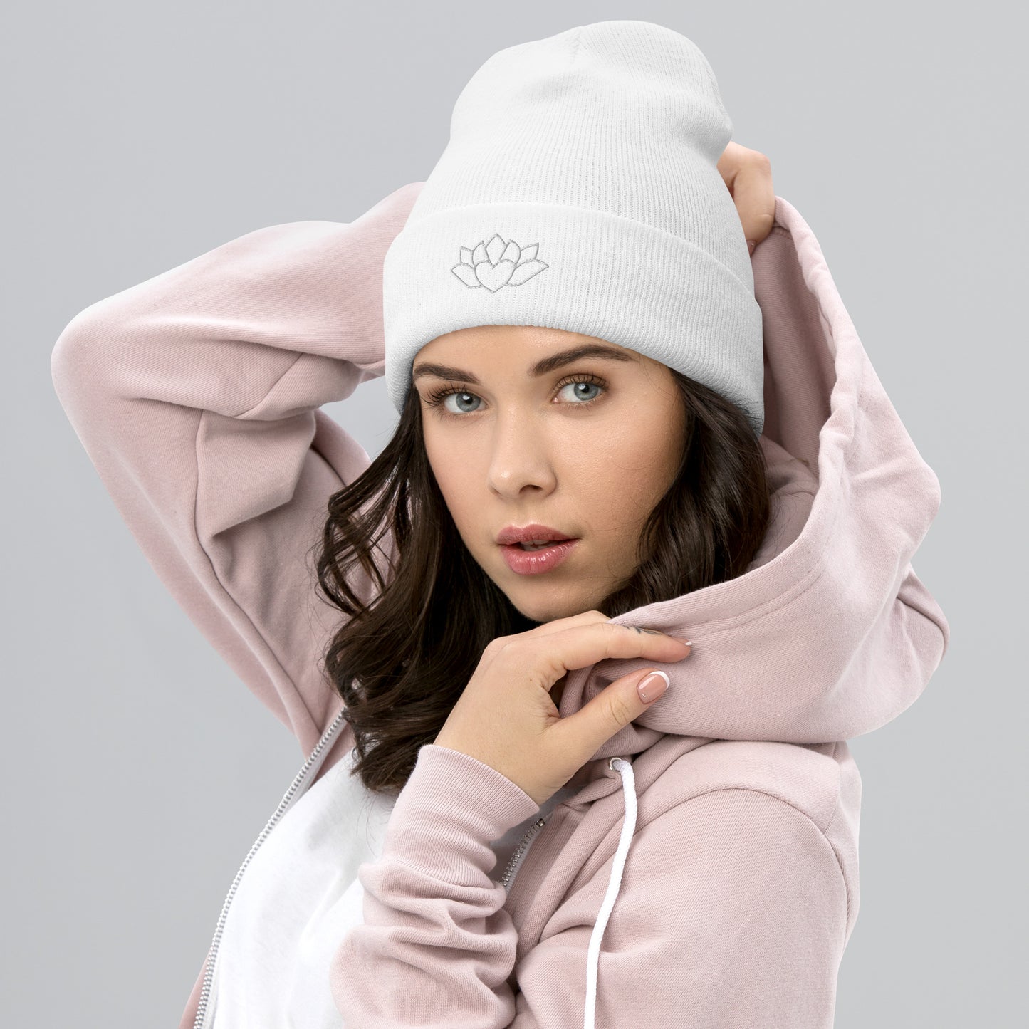 Flower Heart - Cuffed Beanie ~ Sharon Dawn Collection (Sale Price: $34.99 CAD)