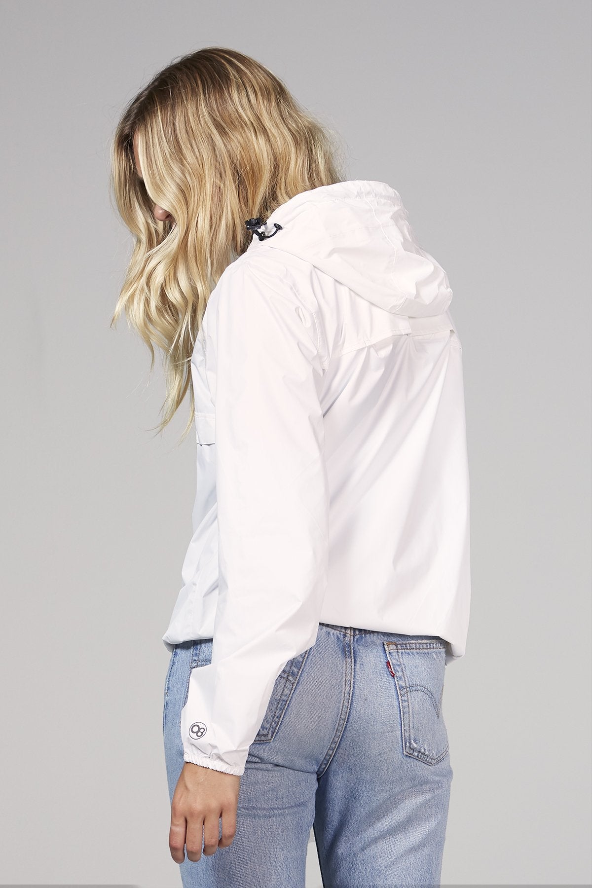White Quarter Zip Packable Rain Jacket SuccessActive (Sale Price: $119.84 CAD)