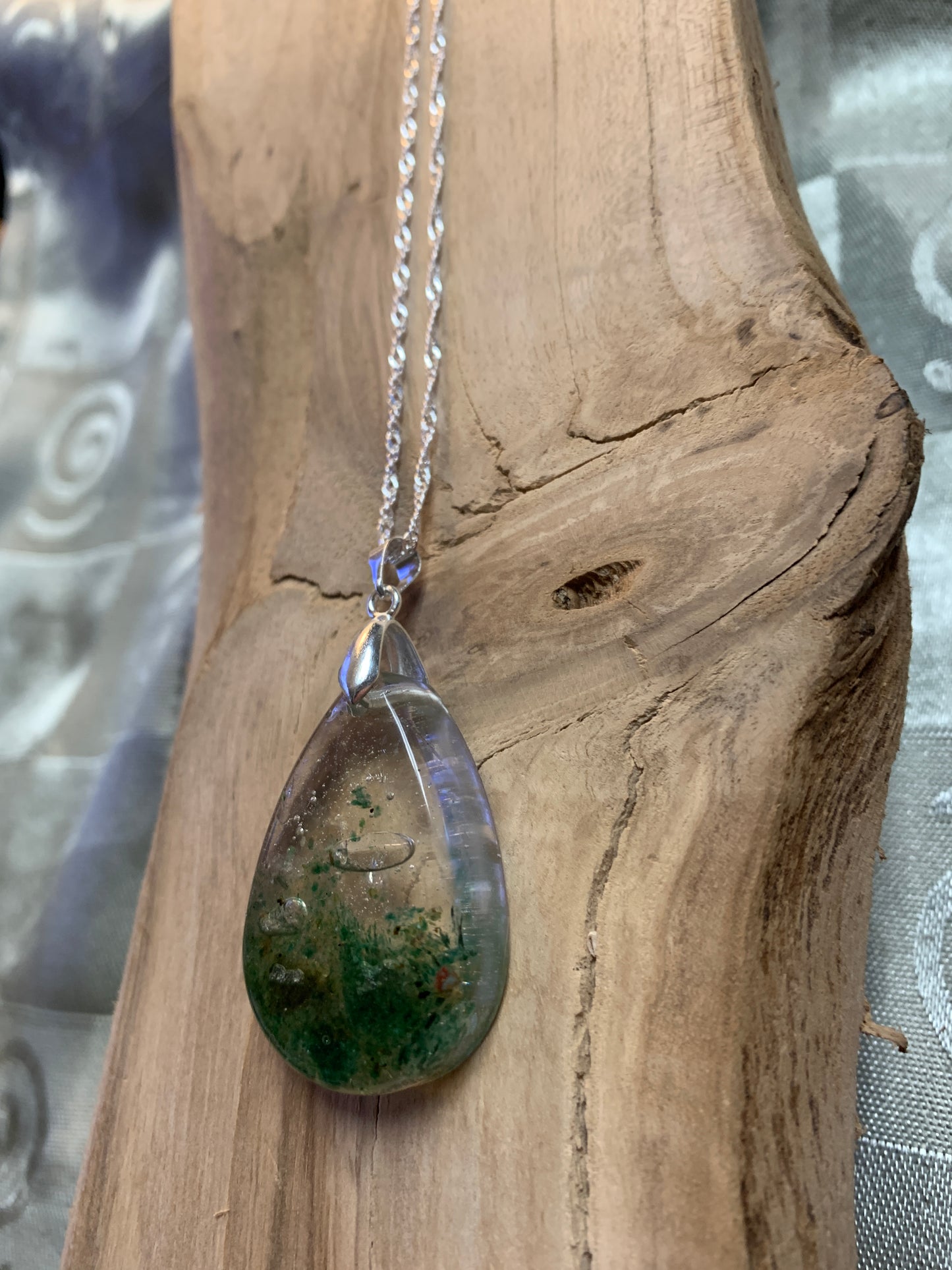 Love & Harmony - No 5 - Green Aventurine & Clear Quartz Necklace