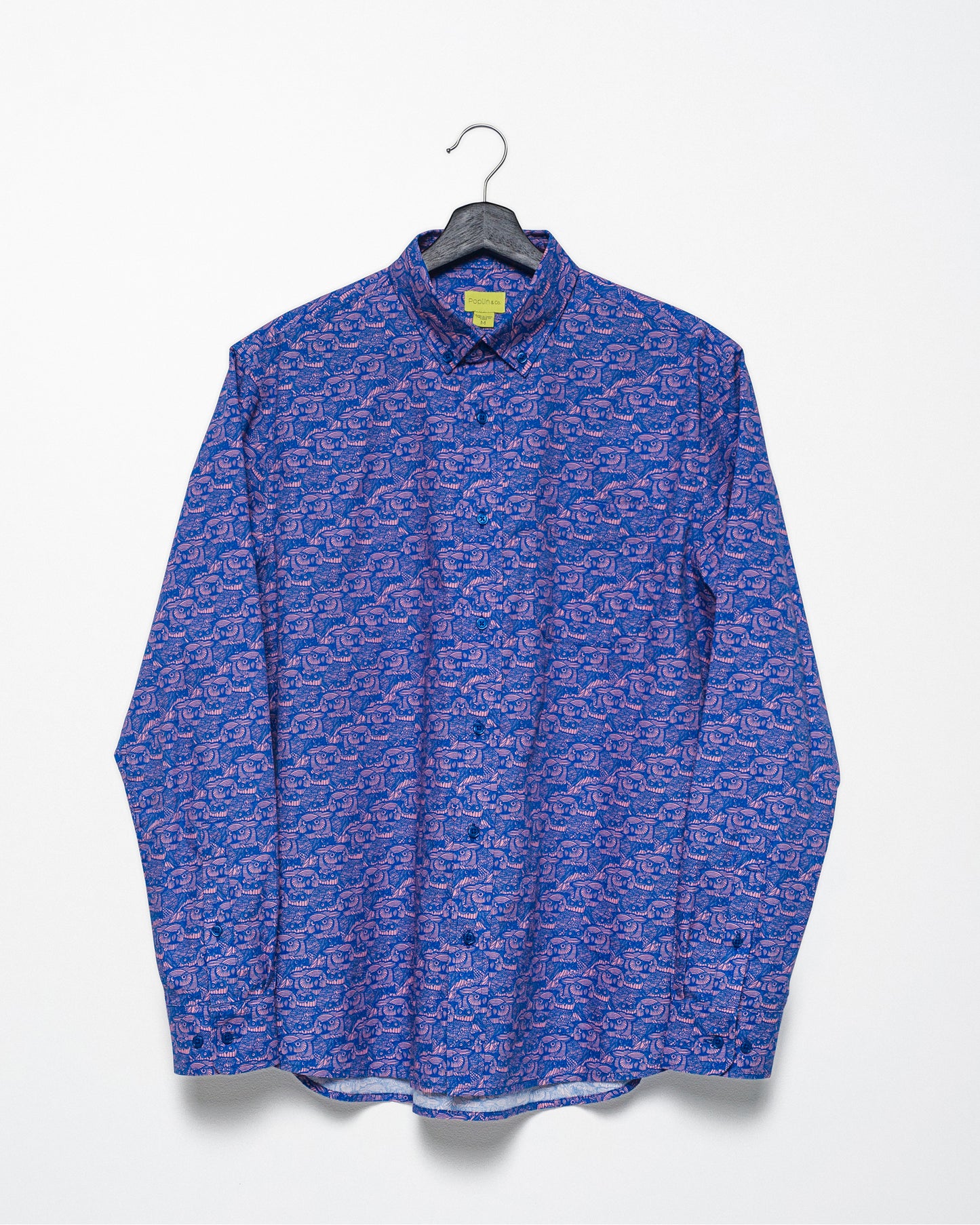 Wise Owl Printed Casual Button-Down Long Sleeve Shirt