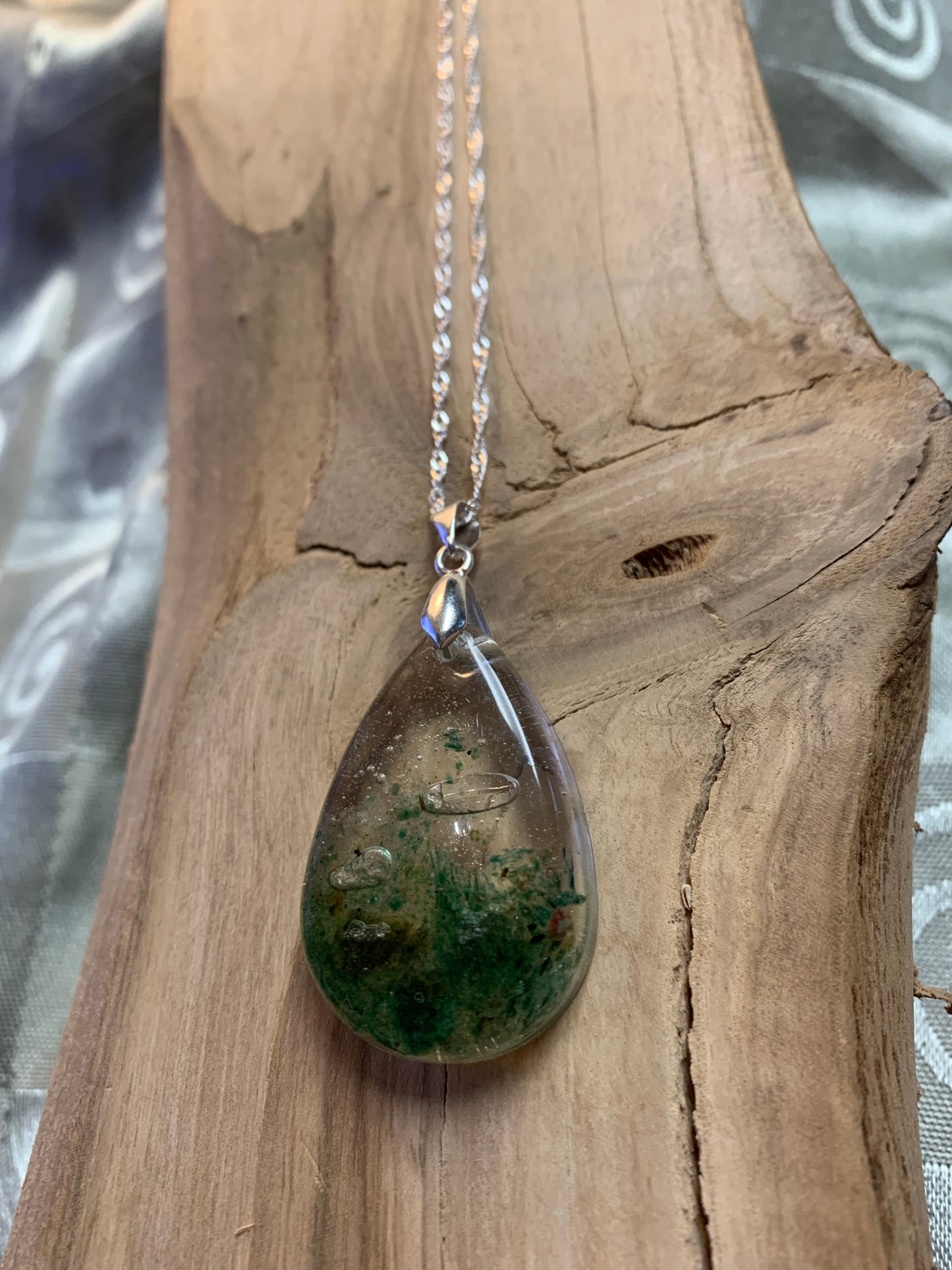 Love & Harmony - No 5 - Green Aventurine & Clear Quartz Necklace
