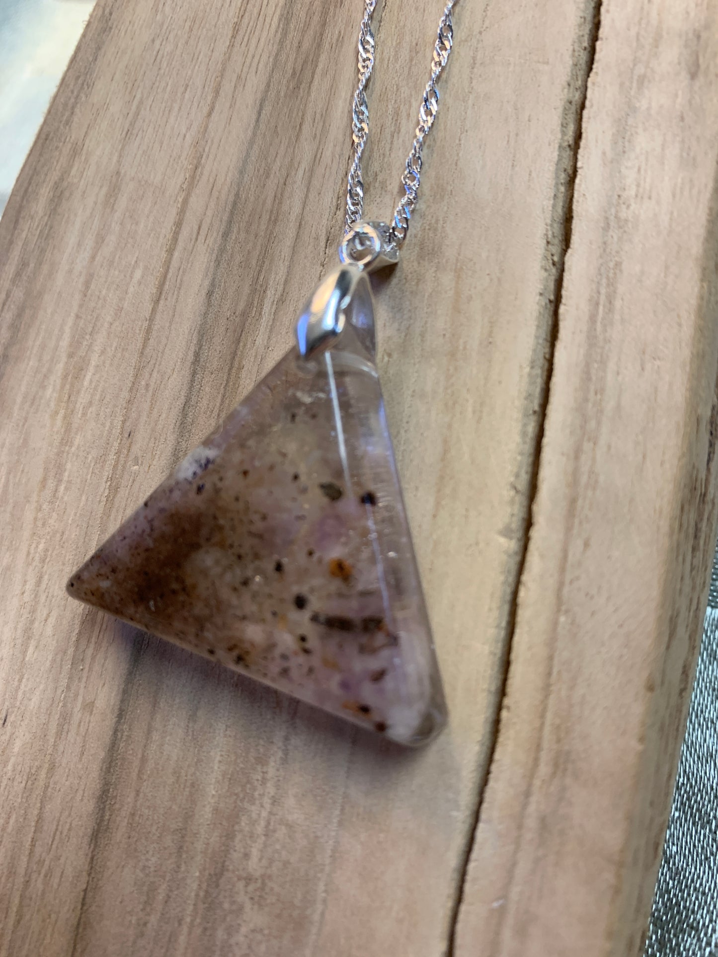 Love & Harmony - No. 2 - Amethyst & Clear Quartz Necklace