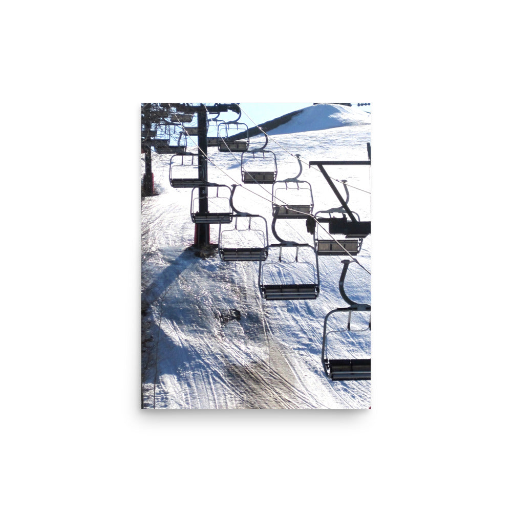 Ski Lift - Poster ~ Sharon Dawn Collection (Sale Price: $29.99 CAD)