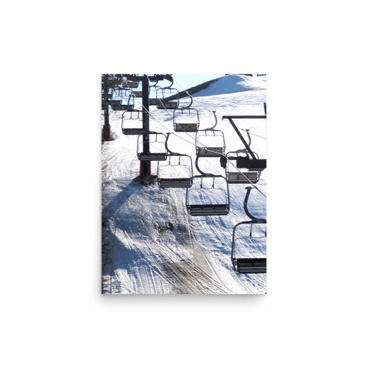 Ski Lift - Poster ~ Sharon Dawn Collection (Sale Price: $29.99 CAD)