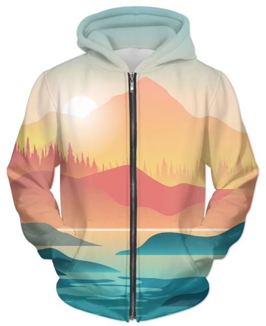 Kayak View UNISEX ZIP HOODIE