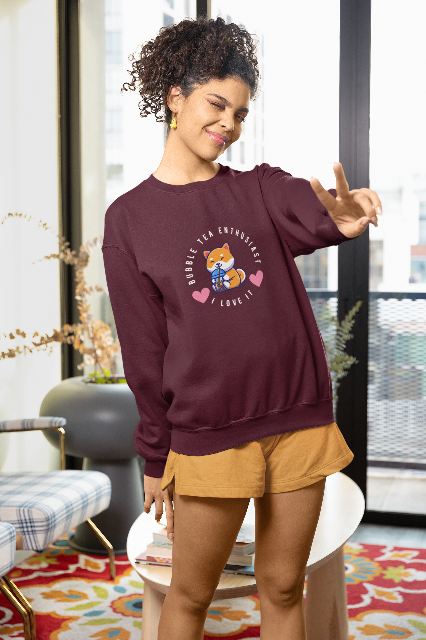 Bubble Tea Enthusiast - Unisex Sweatshirt ~ Sharon Dawn Collection (Sale Price: $62.99 CAD)