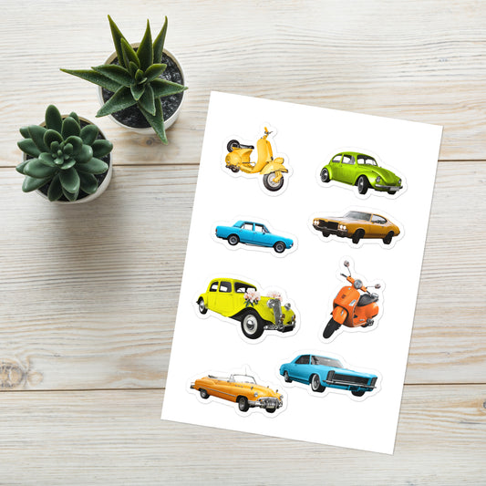 Vintage Car - Sticker sheet ~ Sharon Dawn Collection