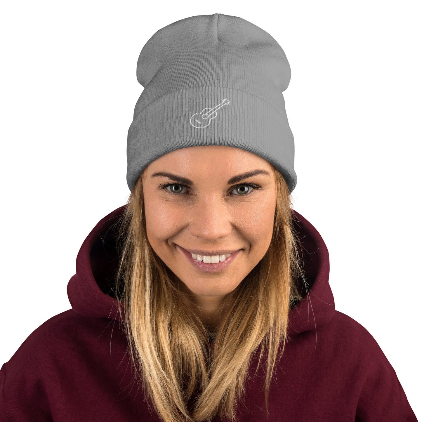 Guitar - Embroidered Beanie ~ Sharon Dawn Collection