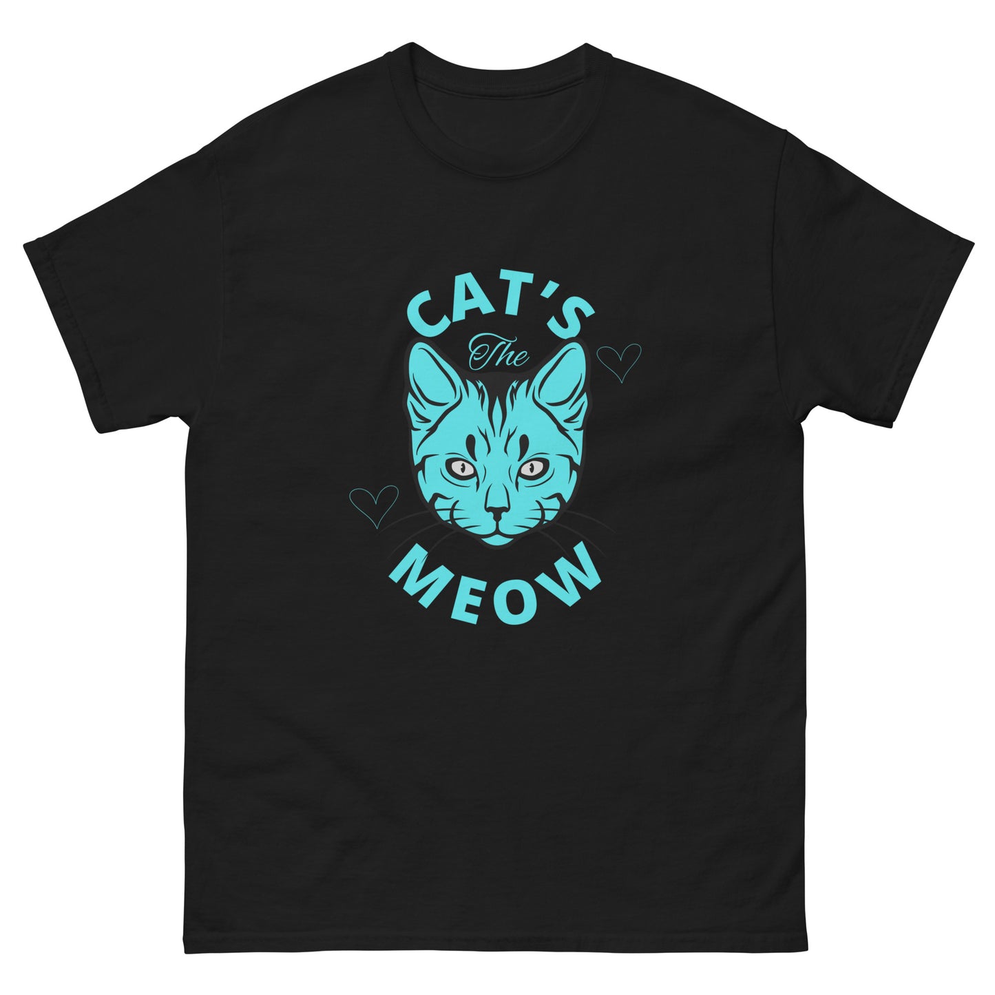 The Cat's Meow - Men's classic tee - 100% Cotton (Sizes: S-5XL) (Colours: Black/White/Grey) ~ Sharon Dawn Collection (Sale Price: $44.20 CAD)