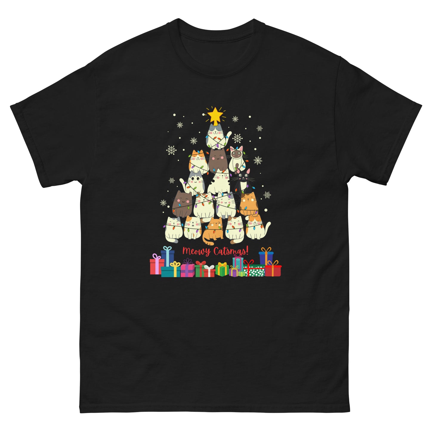 Meowy Catsmas! - Men's classic tee ~ Sharon Dawn Collection (Sale Price: $47.99 CAD)