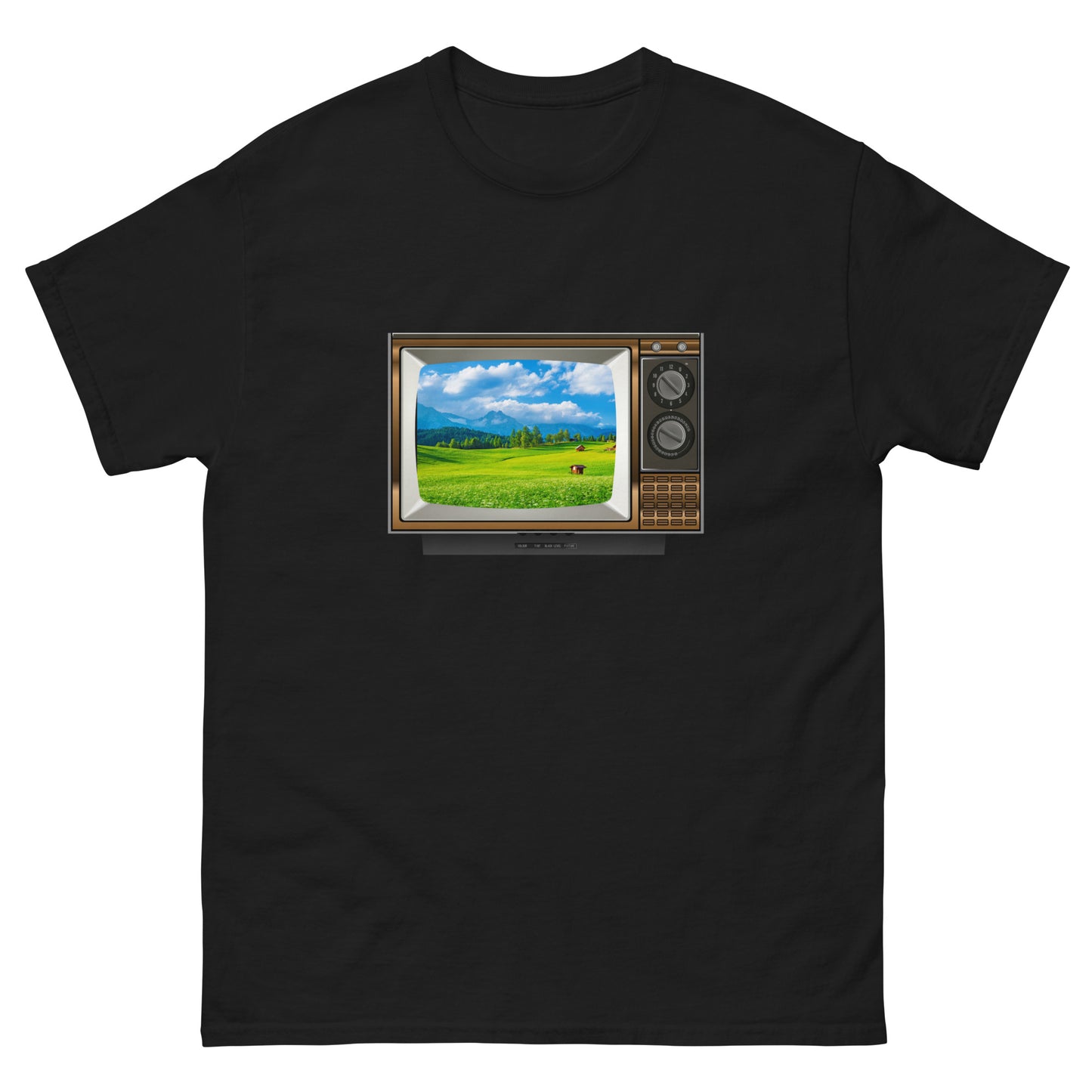 Colour TV Field Scene - Men's classic tee ~ Sharon Dawn Collection (Sale Price: $44.20 CAD)
