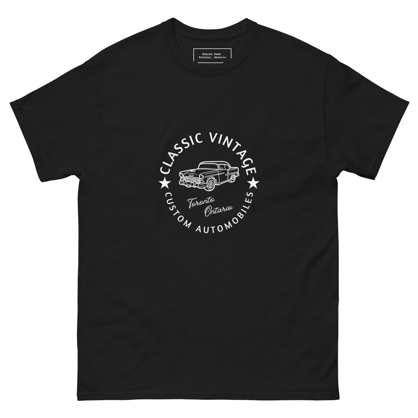 Classic Vintage Custom Automobiles - Men's classic tee - 100% Cotton - Sharon Dawn Collection (Sale Price $$45.99 CAD)
