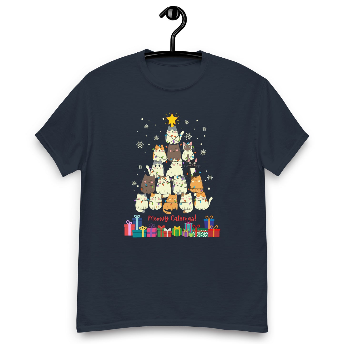 Meowy Catsmas! - Men's classic tee ~ Sharon Dawn Collection (Sale Price: $47.99 CAD)