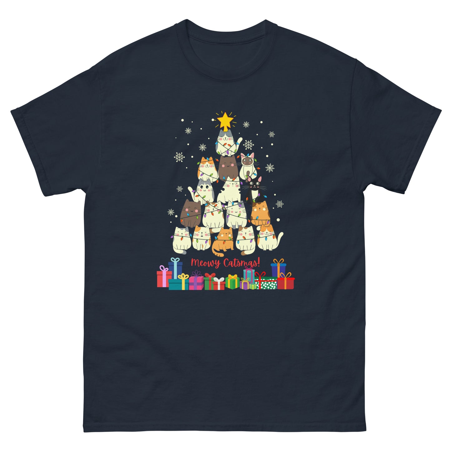 Meowy Catsmas! - Men's classic tee ~ Sharon Dawn Collection (Sale Price: $47.99 CAD)