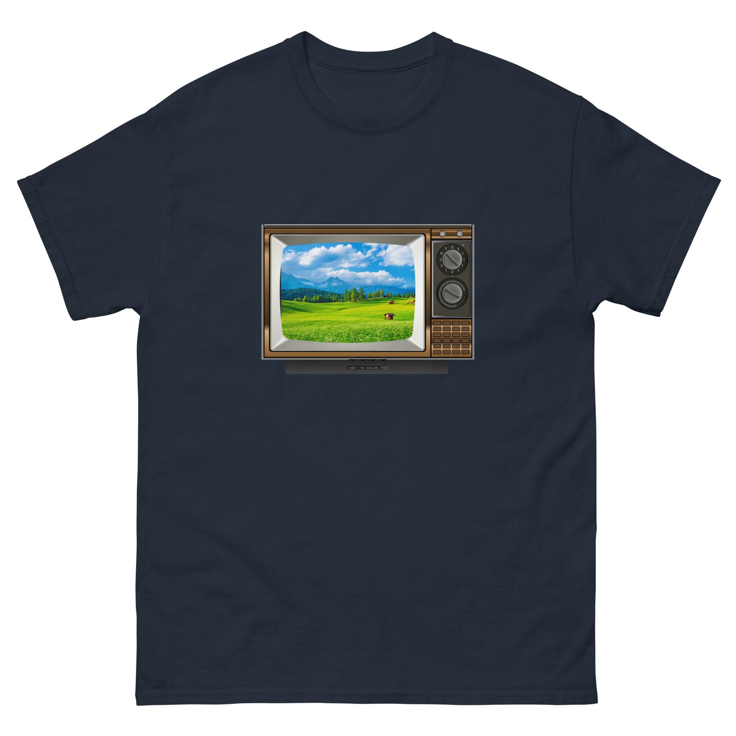 Colour TV Field Scene - Men's classic tee ~ Sharon Dawn Collection (Sale Price: $44.20 CAD)