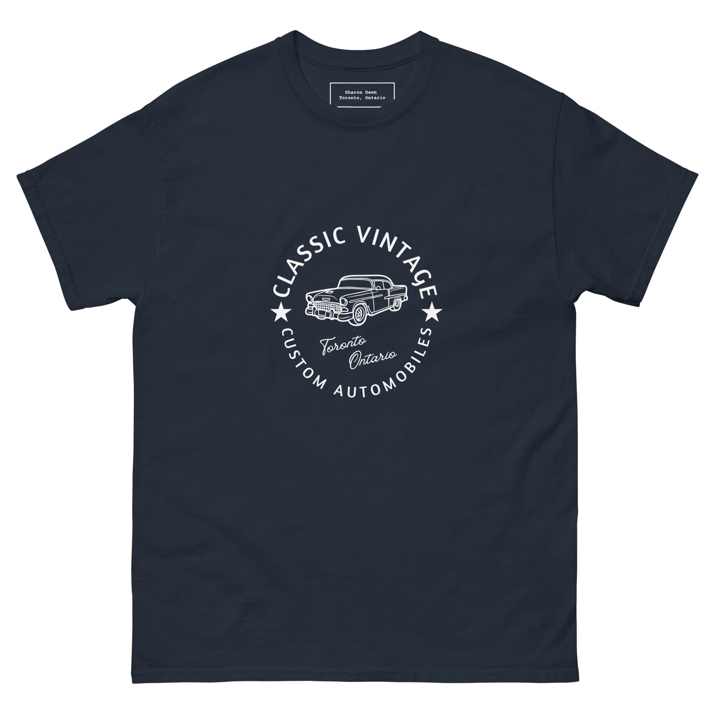 Classic Vintage Custom Automobiles - Men's classic tee - 100% Cotton - Sharon Dawn Collection (Sale Price $$45.99 CAD)
