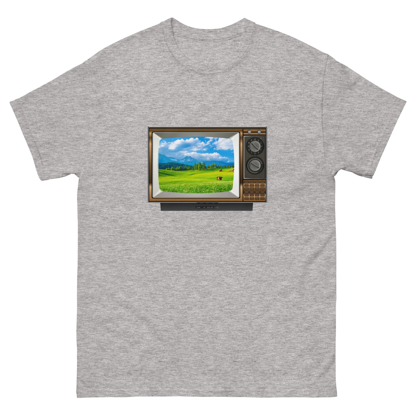 Colour TV Field Scene - Men's classic tee ~ Sharon Dawn Collection (Sale Price: $44.20 CAD)