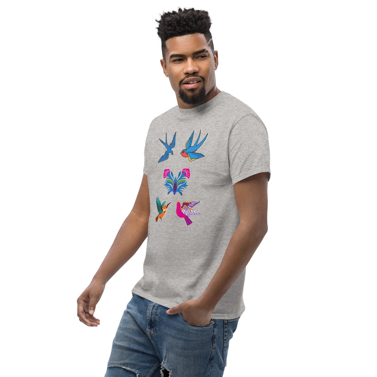Birds of a Feather - Men's classic tee (100% Cotton) ~ Sharon Dawn Collection (Sale Price: $44.20 CAD)