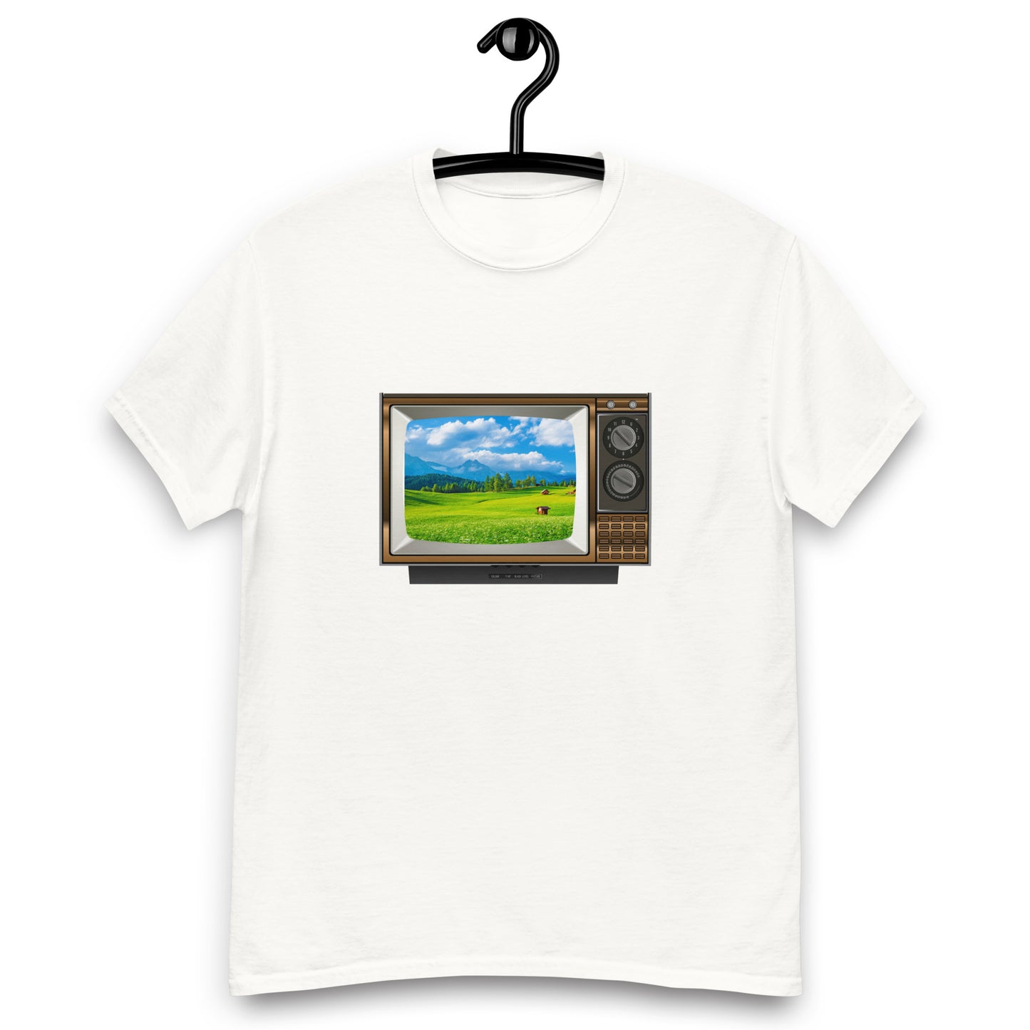 Colour TV Field Scene - Men's classic tee ~ Sharon Dawn Collection (Sale Price: $44.20 CAD)