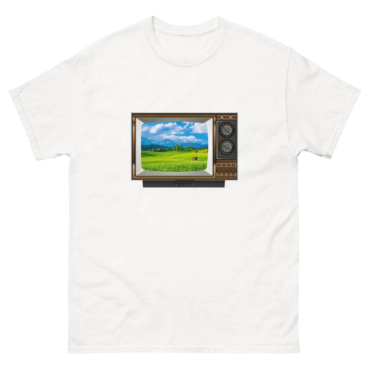 Colour TV Field Scene - Men's classic tee ~ Sharon Dawn Collection (Sale Price: $44.20 CAD)