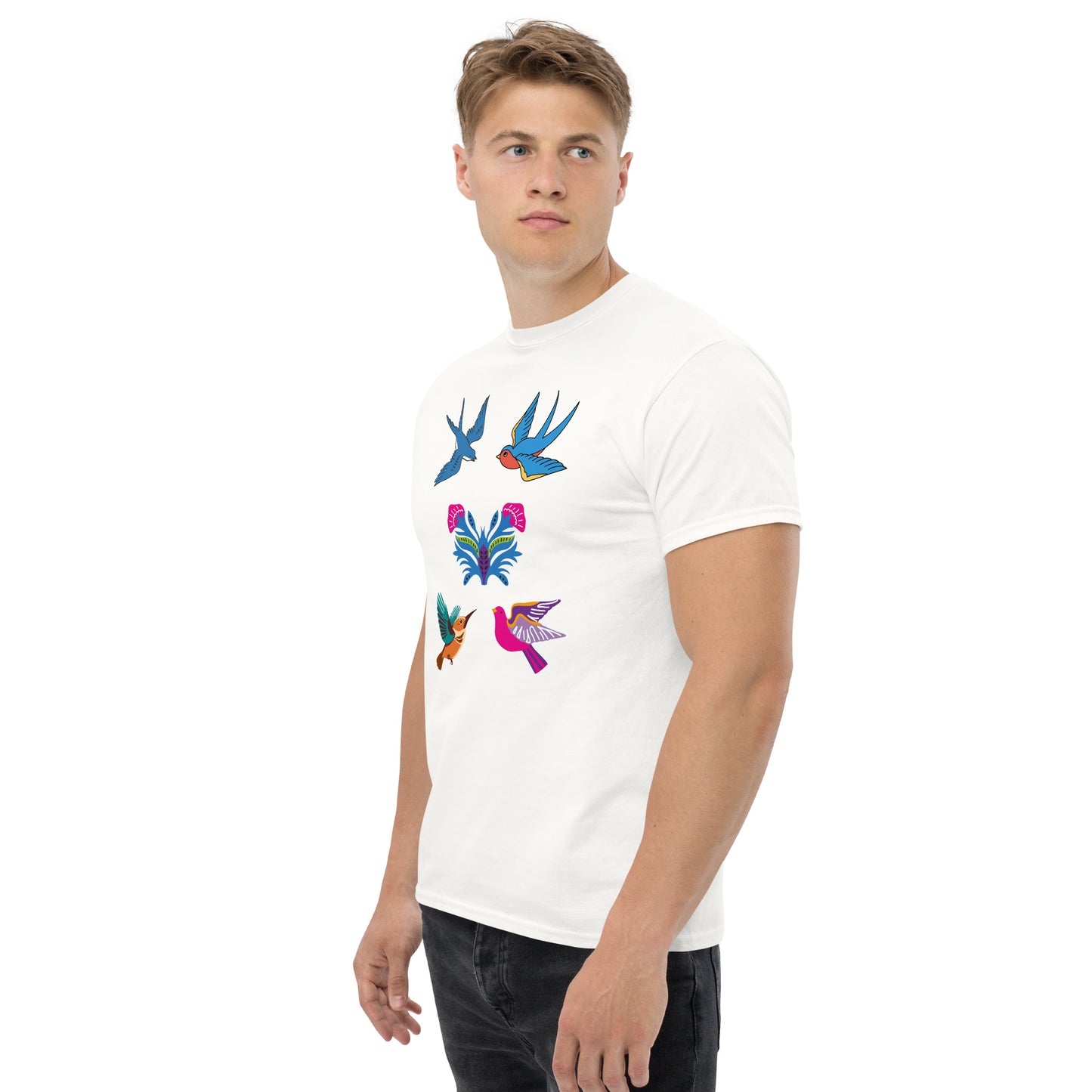 Birds of a Feather - Men's classic tee (100% Cotton) ~ Sharon Dawn Collection (Sale Price: $44.20 CAD)