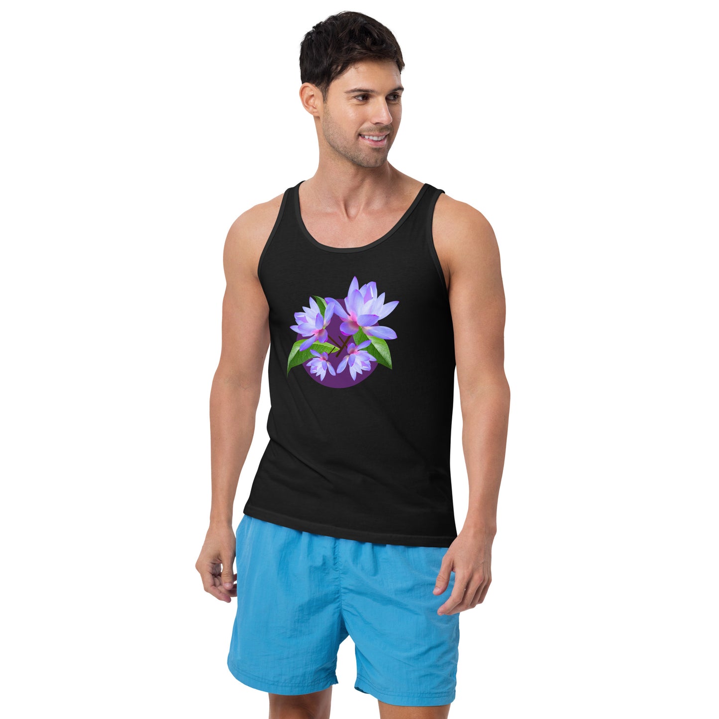 Purple Flowers - Unisex Tank Top ~ Sharon Dawn Collection