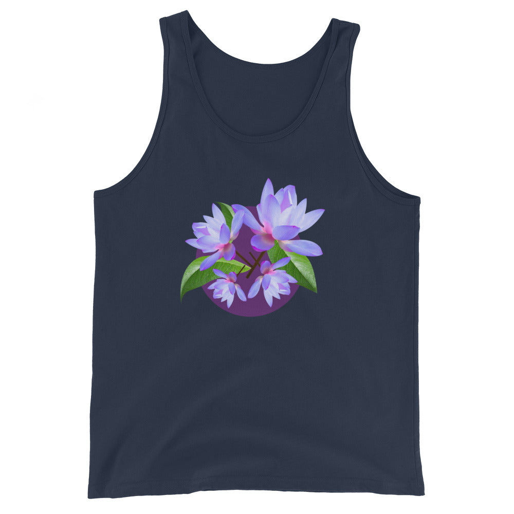 Purple Flowers - Unisex Tank Top ~ Sharon Dawn Collection