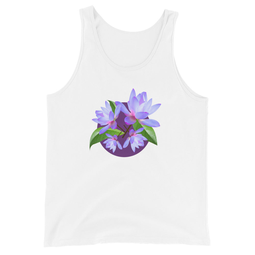 Purple Flowers - Unisex Tank Top ~ Sharon Dawn Collection