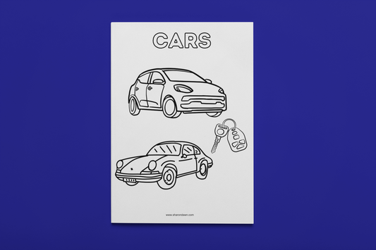 Cars - Colouring Page - Printable Digital Download ~ Sharon Dawn Collection