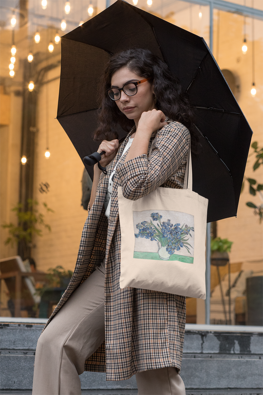 Vincent Van Gogh - Irises - 1890 - Natural Tote Bag