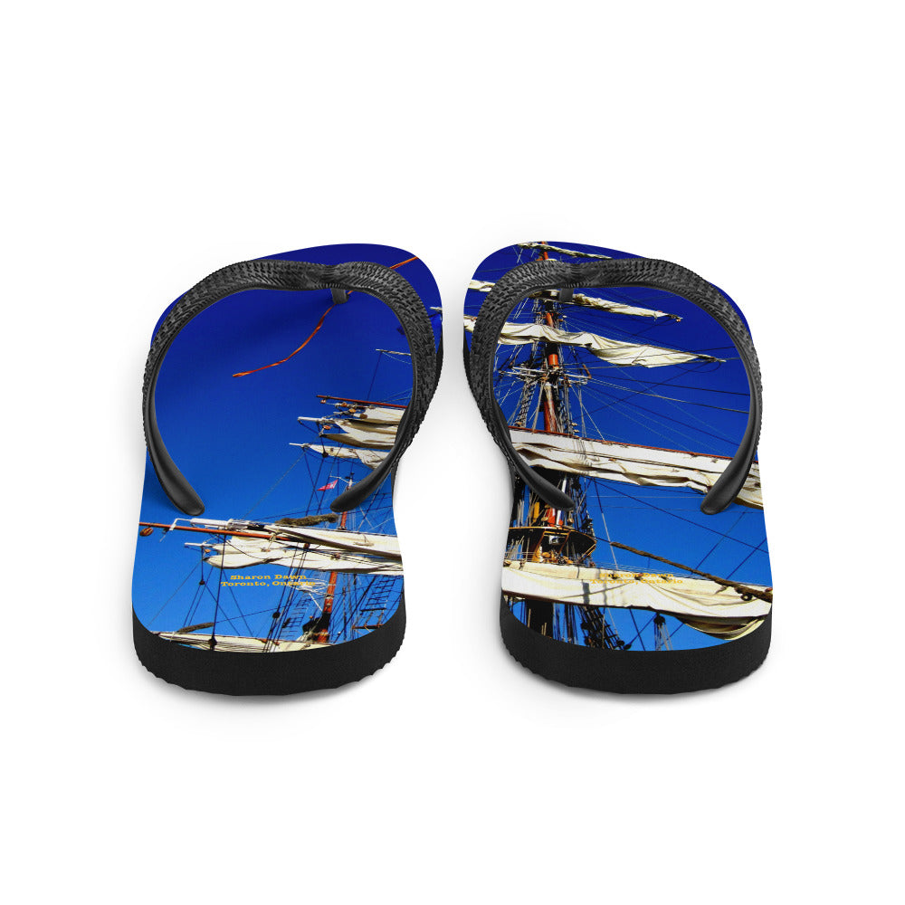 Tall Ship - Flip-Flops ~ Sharon Dawn Collection