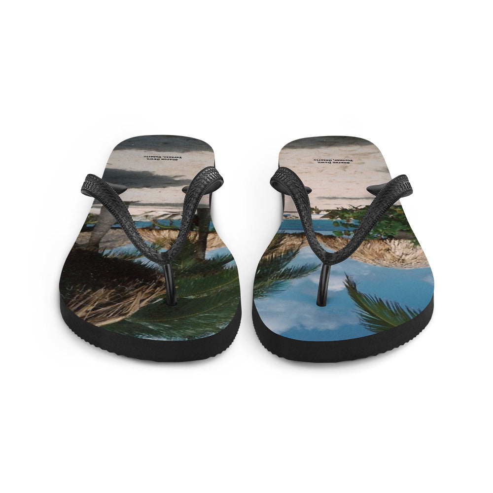 Palm Leaf Beach - Flip-Flops ~ Sharon Dawn Collection