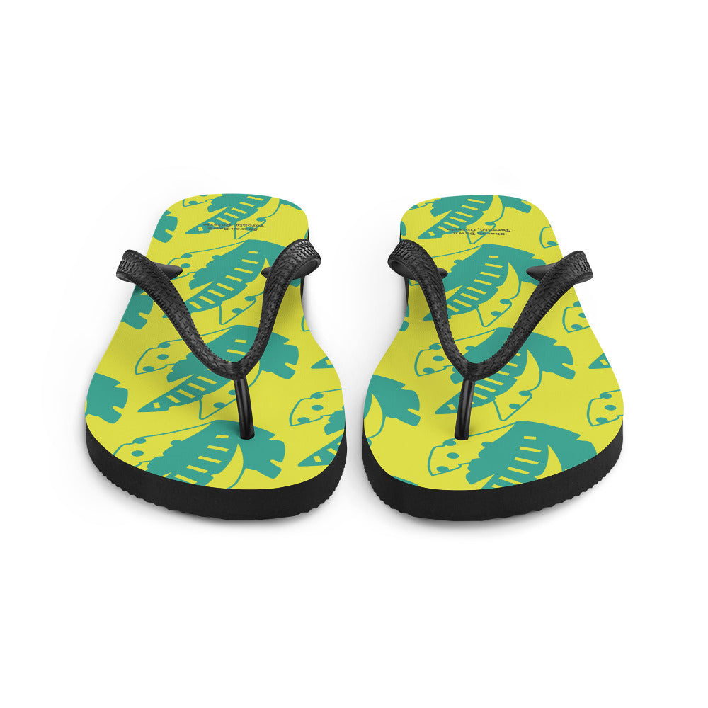 Sunny Leaves - Flip-Flops ~ Sharon Dawn Collection