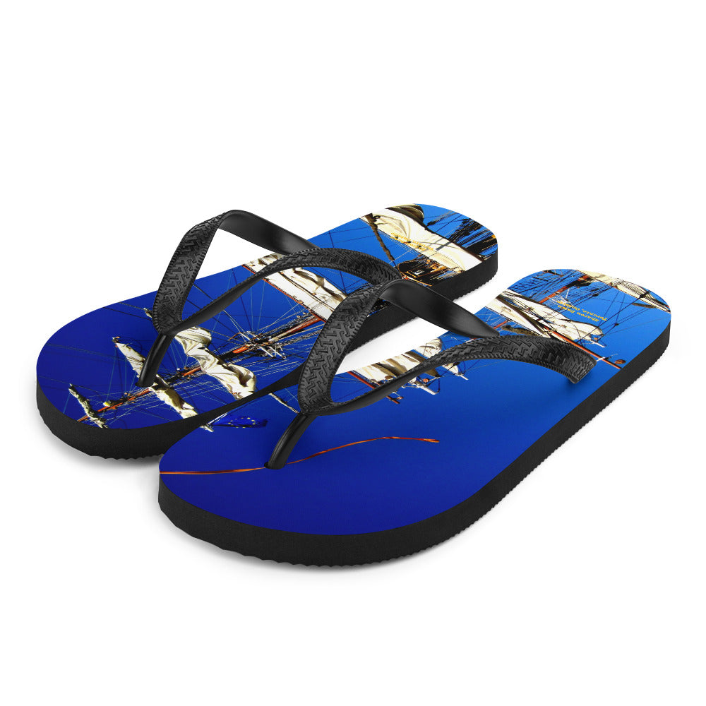 Tall Ship - Flip-Flops ~ Sharon Dawn Collection