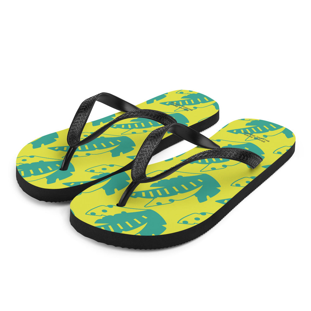 Sunny Leaves - Flip-Flops ~ Sharon Dawn Collection