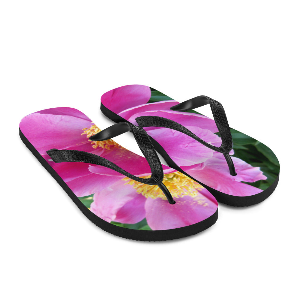 Pink Flower - Flip-Flops ~ Sharon Dawn Collection