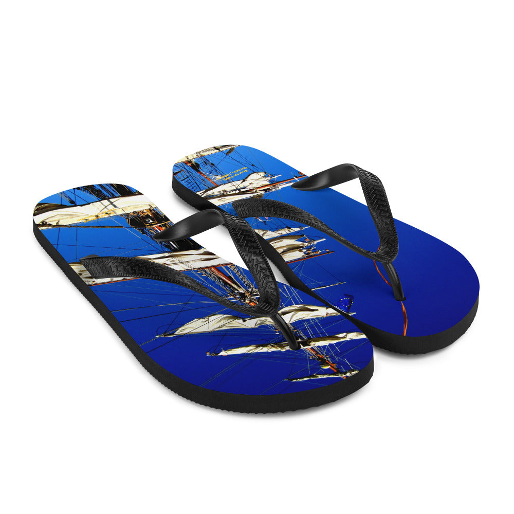 Tall Ship - Flip-Flops ~ Sharon Dawn Collection