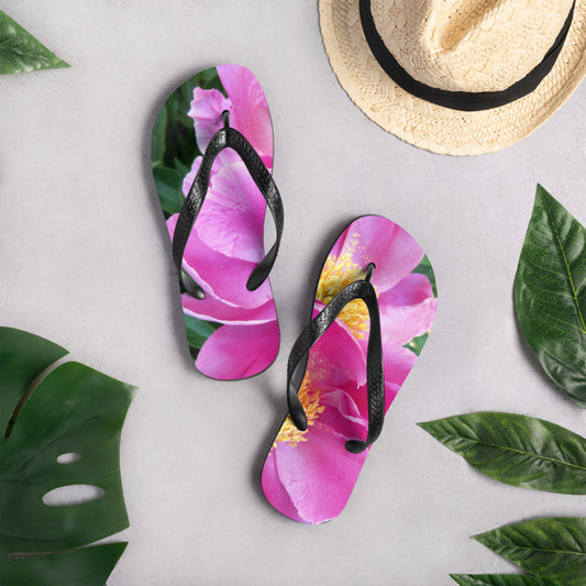 Pink Flower - Flip-Flops ~ Sharon Dawn Collection