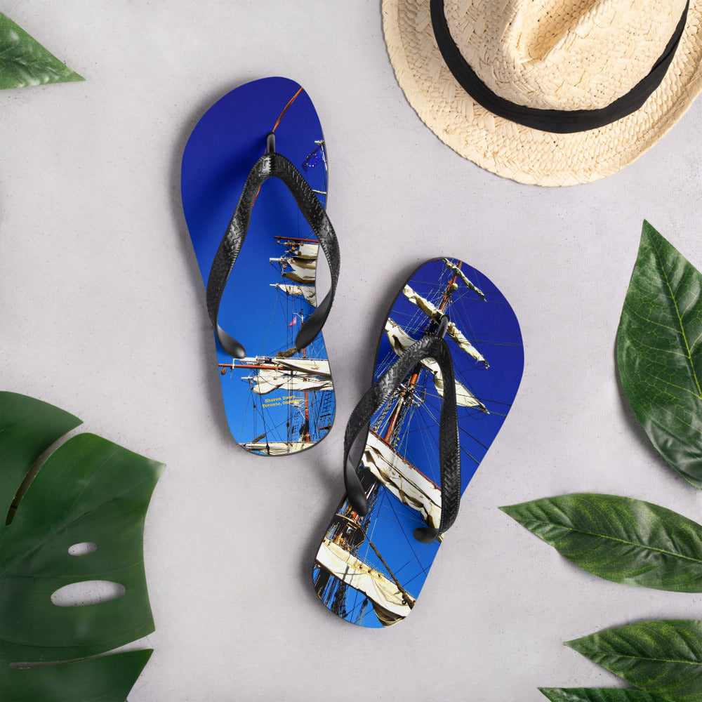Tall Ship - Flip-Flops ~ Sharon Dawn Collection