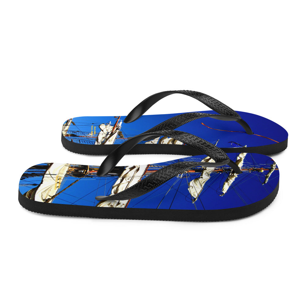 Tall Ship - Flip-Flops ~ Sharon Dawn Collection