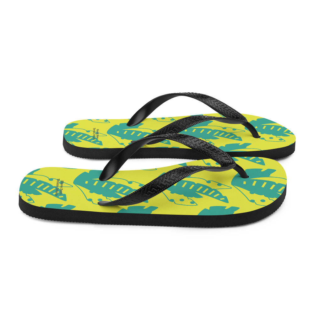 Sunny Leaves - Flip-Flops ~ Sharon Dawn Collection