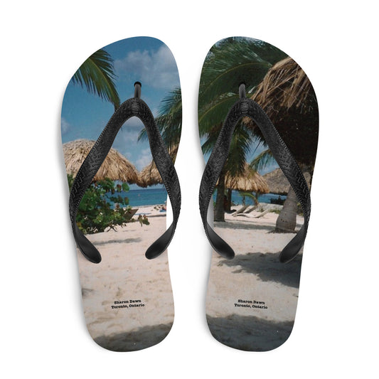 Palm Leaf Beach - Flip-Flops ~ Sharon Dawn Collection